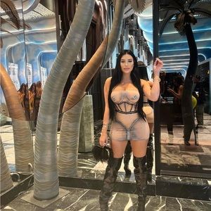 Worn once! Art Basel Tube top dress!